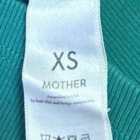 Mother Chin Ups Green Rib Knit Sleeveless Camisole Midi Bodycon Tank Dress Sz XS - Picture 6 of 7